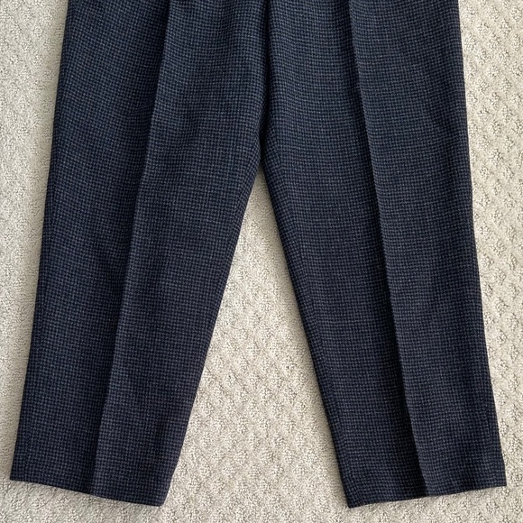 Liz Claiborne 100% Wool Pleated Tweed Trousers/Pants 10 Classic Office Workwear - Picture 3 of 16